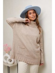 Soft Cashmere Golf w kolorze beżowym rozmiar: 34/36. Brązowe golfy Soft Cashmere, bez wzorów, bez ramiączek. Za 121.51 zł.