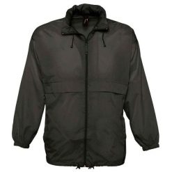Wiatrówka Unisex Surf Dla Dorosłych. Czarne kurtki sportowe SOL'S, l, bez wzorów, bez kaptura, trekkingowe. Za 95.99 zł.
