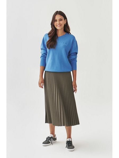 TATUUM Spódnica w kolorze khaki rozmiar: XL. Brązowe spódnice Tatuum, xl, bez wzorów, midi, rozkloszowane. Za 219.95 zł.