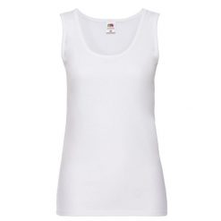 Podkoszulek Damski / Damski Valueweight. Białe koszulki sportowe FRUIT OF THE LOOM, bez wzorów, bez ramiączek. Za 46.99 zł.