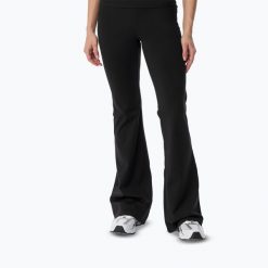 Legginsy treningowe damskie Cardio Bunny Flare. Czarne legginsy Cardio Bunny, m, bez wzorów, z elastanu, na fitness i siłownię. Za 189.99 zł.