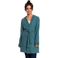 Płaszcz w kolorze turkusowym. Zielone płaszcze Be Wear, xl, bez wzorów, bez kaptura. Za 209.95 zł.