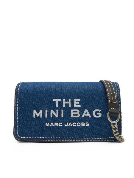 Marc Jacobs Torebka Denim Chain Mini 2F4SMN010S03 Granatowy. Niebieskie torebki klasyczne Marc Jacobs, bez wzorów, z denimu, bez dodatków. Za 769.99 zł.