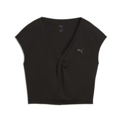 Damska koszulka z węzłem MOVE CLOUDPSUN PUMA Black. Czarne bluzki Puma, s, bez wzorów, sportowe, bez kołnierzyka, bez ramiączek. Za 106.99 zł.