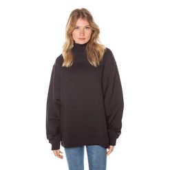 Bluza sportowa damska Superdry Ana High Neck Crew. Czarne bluzy Superdry, m, bez wzorów, z bawełny, bez kaptura. Za 144.00 zł.