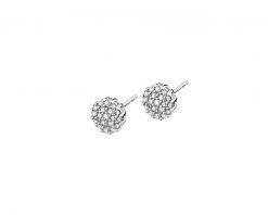 Kolczyki z białego złota z diamentami - 0,16 ct - próba 585. Białe kolczyki Apart, z diamentem, złote. Za 2,490.00 zł.