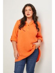 Curvy Lady Tunika w kolorze pomarańczowym rozmiar: 48/50. Pomarańczowe tuniki Curvy Lady, bez wzorów, klasyczne, bez kołnierzyka, bez ramiączek. Za 142.45 zł.