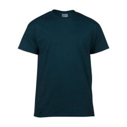 Ciężka Bawełniana Koszulka Z Krótkim Rękawem Dla Dorosłych Unisex. Niebieskie bluzki GILDAN, xl, bez wzorów, z bawełny, sportowe, bez kołnierzyka, bez ramiączek. Za 37.99 zł.