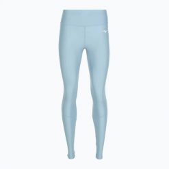 Legginsy do biegania damskie Mizuno BG3000. Niebieskie legginsy Mizuno, m, bez wzorów, z elastanu, do biegania. Za 139.99 zł.