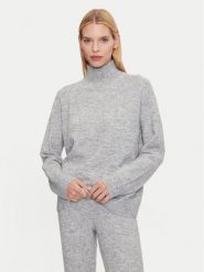 Athlecia Golf Daviana W Knitted High Neck EA241288 Szary Regular Fit. Szare golfy Athlecia, bez wzorów, z syntetyku, bez ramiączek. Za 119.99 zł.