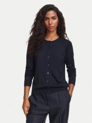 BOSS Kardigan Fonami 50545031 Granatowy Regular Fit. Niebieskie kardigany Boss, s, bez wzorów, z wełny. Za 849.99 zł.