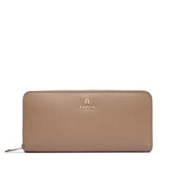 Duży Portfel Damski Furla. Brązowe portfele Furla, bez wzorów. Za 799.99 zł.