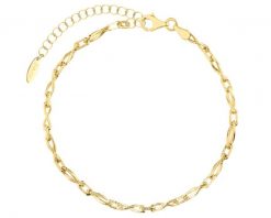 Bransoletka srebrna. Szare bransoletki Apart, pozłacane. Za 279.00 zł.