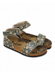 Calceo Sandały w kolorze czarno-żółtym rozmiar: 40. Czarne sandały Calceo, bez wzorów, klasyczne, z otwartym noskiem, bez obcasa, bez zapięcia. Za 156.98 zł.