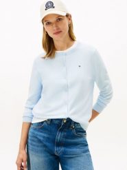 Tommy Hilfiger Kardigan Kobiety niebieski, XS. Niebieskie kardigany TOMMY HILFIGER, xs, bez wzorów, z bawełny. Za 429.95 zł.