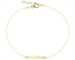 Złota bransoletka - mama. Żółte bransoletki Apart, złote. Za 739.00 zł.