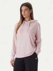 Guess Bluza O6GQ00 KCQP2 Różowy Regular Fit. Czerwone bluzy Guess, s, z aplikacjami, z syntetyku, bez kaptura. Za 249.99 zł.