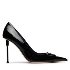 Szpilki Elisabetta Franchi. Czarne szpilki Elisabetta Franchi, bez wzorów, bez obcasa, na szpilce, bez zapięcia. Za 2,779.00 zł.