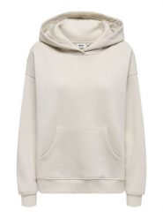 ONLY Bluza "Kelly" w kolorze kremowym rozmiar: M. Brązowe bluzy Only, m, bez wzorów, z kapturem. Za 109.78 zł.