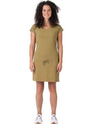 Hannah Sukienka "Catia II" w kolorze khaki rozmiar: 42. Brązowe sukienki Hannah, na co dzień, bez wzorów, bez kołnierzyka, bez ramiączek, mini, proste. Za 118.28 zł.