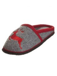 Kitz-pichler Kapcie "Virgen" w kolorze szaro-czerwonym rozmiar: 38. Czerwone obuwie domowe Kitz pichler, bez wzorów, z materiału, z okrągłym noskiem, bez zapięcia. Za 100.99 zł.
