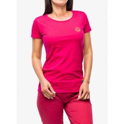 Koszulka bawełniana damska La Sportiva Climbing on the Moon T-Shirt. Czerwone koszulki sportowe La Sportiva, bez wzorów, z bawełny, bez ramiączek. Za 156.99 zł.