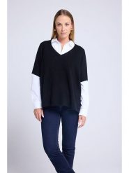 Maison Héritage Cashmere Kaszmirowy sweter w kolorze czarnym rozmiar: S/M. Czarne swetry Maison Héritage Cashmere, m, bez wzorów, z kaszmiru, bez ramiączek. Za 509.45 zł.