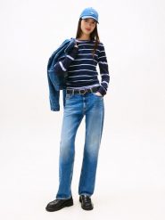 TOMMY JEANS Dżinsy - Slim fit - w kolorze niebieskim rozmiar: W31/L32. Niebieskie jeansy Tommy Jeans, l, z aplikacjami. Za 271.03 zł.