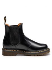 Dr. Martens Sztyblety 2976 Ys 22227001 Czarny. Czarne botki Dr. Martens, bez wzorów, ze skóry, bez obcasa, na płaskiej podeszwie, bez zapięcia. Za 807.99 zł.