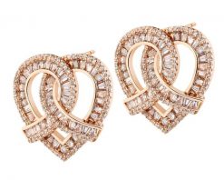 Kolczyki z mosiądzu pozłacane z cyrkoniami - serce. Kolczyki Artelioni, z cyrkonią, pozłacane. Za 219.00 zł.