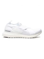 Adidas Sneakersy "Ultraboost" w kolorze białym rozmiar: 39 1/3. Białe trampki Adidas, bez wzorów, bez zapięcia. Za 336.61 zł.