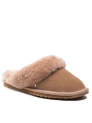 EMU Australia Kapcie Jolie W10015 Beżowy. Brązowe obuwie domowe EMU Australia, bez wzorów, ze skóry, bez zapięcia. Za 292.89 zł.