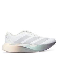 Buty do biegania adidas. Białe obuwie sportowe Adidas, bez zapięcia, do biegania. Za 649.99 zł.