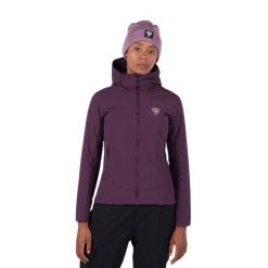Kurtka narciarska Rossignol damska W Opside Hoodie JKT fioletowa. Fioletowe kurtki narciarskie Rossignol, bez wzorów, bez kaptura, narciarskie. Za 899.99 zł.
