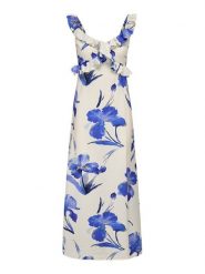 ONLY Sukienka letnia Hyaci 15372511 Niebieski Regular Fit. Niebieskie sukienki Only, na lato, xs, bez wzorów, z wiskozy, bez kołnierzyka, bez ramiączek. Za 199.99 zł.