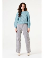 Garcia Sweter w kolorze turkusowym rozmiar: XL. Niebieskie swetry Garcia, xl, bez wzorów, z wełny, bez ramiączek. Za 272.95 zł.