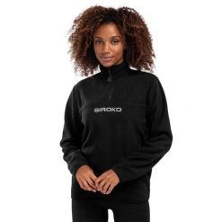 Bluza z grubego polaru damska Shadow-W SIROKO. Czarne bluzy SIROKO, na zimę, m, bez wzorów, z elastanu, bez kaptura. Za 127.00 zł.