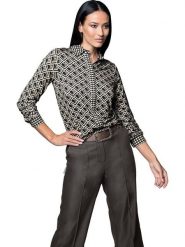 Heine Koszula w kolorze khaki rozmiar: 38. Brązowe koszule Heine, bez wzorów, bez kołnierzyka, bez ramiączek. Za 56.99 zł.