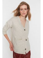 Trendyol Kardigan w kolorze jasnoszarym rozmiar: S. Szare kardigany Trendyol, s, bez wzorów. Za 52.99 zł.