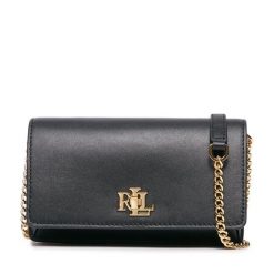Duży Portfel Damski LAUREN RALPH LAUREN. Czarne portfele Lauren Ralph Lauren, bez wzorów. Za 889.99 zł.