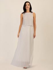 APART Sukienka w kolorze kremowym rozmiar: 44. Brązowe sukienki Apart, bez wzorów, bez kołnierzyka, bez ramiączek, maxi. Za 339.99 zł.