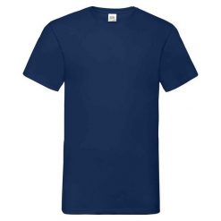 Koszulka Unisex Dla Dorosłych Z Dekoltem W Szpic. Niebieskie bluzki FRUIT OF THE LOOM, xl, bez wzorów, sportowe, bez kołnierzyka, bez ramiączek. Za 47.99 zł.