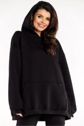 Bluza oversize z kapturem bawełniana czarna. Czarne bluzy Infinite You, l, bez wzorów, z bawełny, z kapturem. Za 259.00 zł.