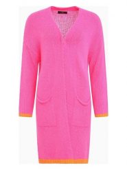 Zwillingsherz Kardigan "Neon & Love" w kolorze różowym rozmiar: onesize. Różowe kardigany Zwillingsherz, bez wzorów. Za 165.31 zł.