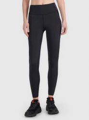 4F Legginsy sportowe w kolorze czarnym rozmiar: XS. Czarne legginsy 4f, xs, bez wzorów, z materiału, z podwyższonym stanem. Za 92.21 zł.