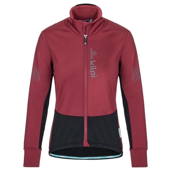 Damska kurtka rowerowa softshell Kilpi VELOVER-W. Czerwone kurtki narciarskie Kilpi, l, bez wzorów, z materiału, bez kaptura, rowerowe. Za 370.41 zł.
