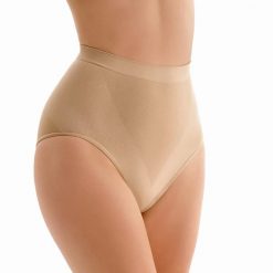 Wyszczuplające figi z wysokim stanem Midi Hight Waist Modelling natural. Brązowe figi Gabriella, s, bez wzorów, z bawełny. Za 49.90 zł.