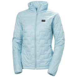 Kurtka narciarska damska izolowana Helly Hansen Lifaloft. Niebieskie kurtki narciarskie Helly Hansen, l, bez wzorów, z materiału, bez kaptura, narciarskie. Za 844.50 zł.