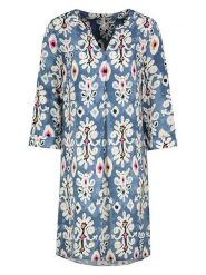 Sublevel Sukienka w kolorze niebiesko-kremowym rozmiar: M. Niebieskie sukienki Sublevel, m, bez wzorów, z wiskozy, retro, bez kołnierzyka, bez ramiączek, midi. Za 86.99 zł.