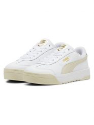 Puma Skórzane sneakersy "Roma Feminine" w kolorze biało-beżowym rozmiar: 42,5. Białe trampki Puma, bez wzorów, bez zapięcia. Za 209.95 zł.